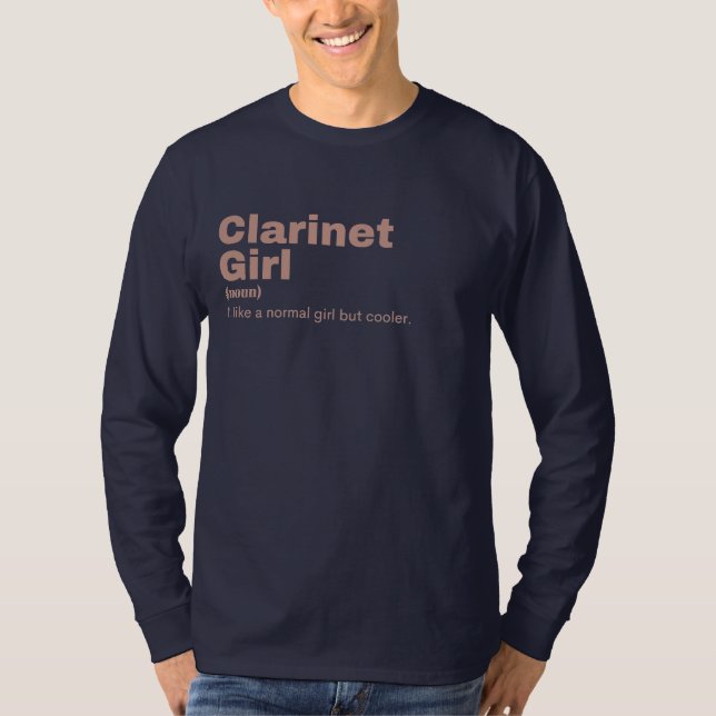 Camiseta arinet  Girl - Clarinet  (Frente)