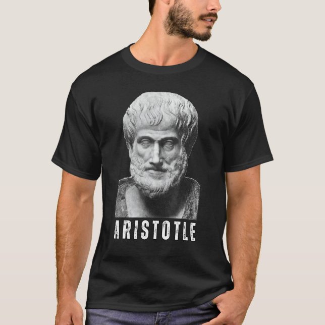 Camiseta Aristóteles - Antiga Vintage da Filosofia Grega (Frente)