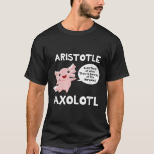 Camiseta Aristóteles Axolotl TShirt Filosofia Engraçada P