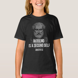 Camiseta Aristóteles: Um Amigo é um Segundo Eu