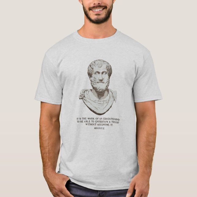 Camiseta Aristotle educou a mente (Frente)