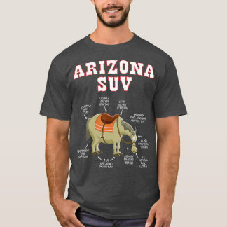 Camiseta Arizona AZ SUV Cavalo Piada Engraçado Mule Souveni