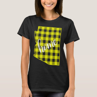 Camiseta Arizona Buffalo Plaid Home State Country Yellow Pl