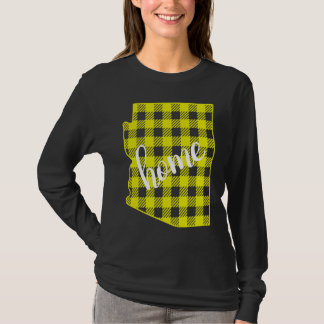 Camiseta Arizona Buffalo Plaid Home State Country Yellow Pl