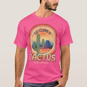 Camiseta Arizona Cactus Sunset Souvenir Az Deserto Sudoeste