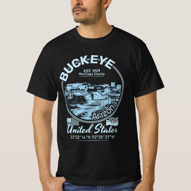 Camiseta Arizona DA CIDADE DE BUCKEYE (Frente)