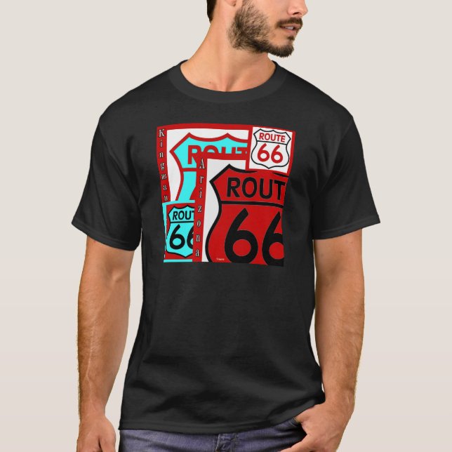 Camiseta Arizona de Kingman da rota 66 (Frente)