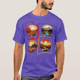 Camiseta Arizona de quatro cantos do Colorado Novo México e