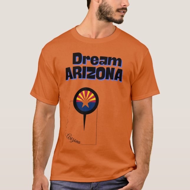 Camiseta Arizona de Sonho Sobredimensionada (Frente)