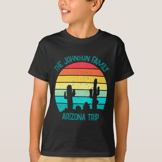 Camiseta Arizona Desert Cactus Sunset Trip Kids  (Frente)