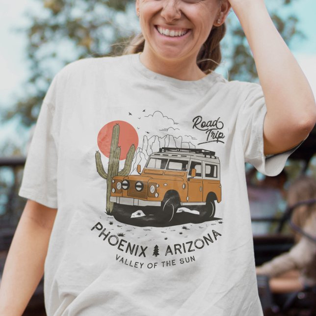Camiseta Arizona Desert Sunset Road Trip Cactus Phoenix (Arizona Desert Sunset Road Trip Cactus Phoenix T-Shirt)