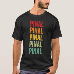 Camiseta Arizona do Condado de Pinal Design de texto Arco-Í