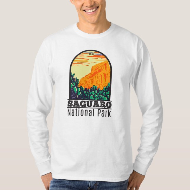 Camiseta Arizona do Parque Nacional do Saguaro, Picly Pear  (Frente)
