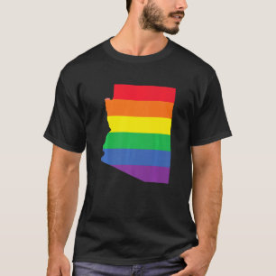 Camiseta Arizona do Sinalizador Arco-Íris LGBTQ