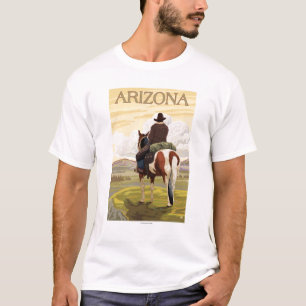 Camiseta Arizona do vaqueiro (vista da parte traseira)