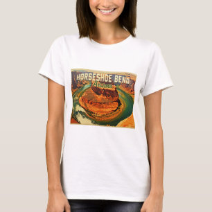 Camiseta Arizona em ferradura da curvatura