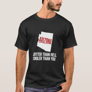 Camiseta Arizona Estado Quente Retro geografia EUA
