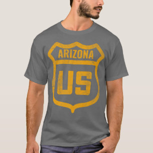 Camiseta Arizona - Estrada dos EUA com enxerto de pele em p