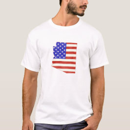 Camiseta Arizona Formatada Bandeira Americana Patriótica Ar