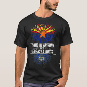 Camiseta Arizona Home Nebraska Raízes Árvore Estadual Fla