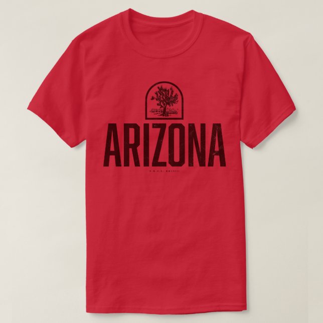 Camiseta Arizona Joshua Tree Brown (Frente do Design)
