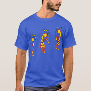 Camiseta Arizona Kokopelli Coloridos De Flutos Tribais Colo