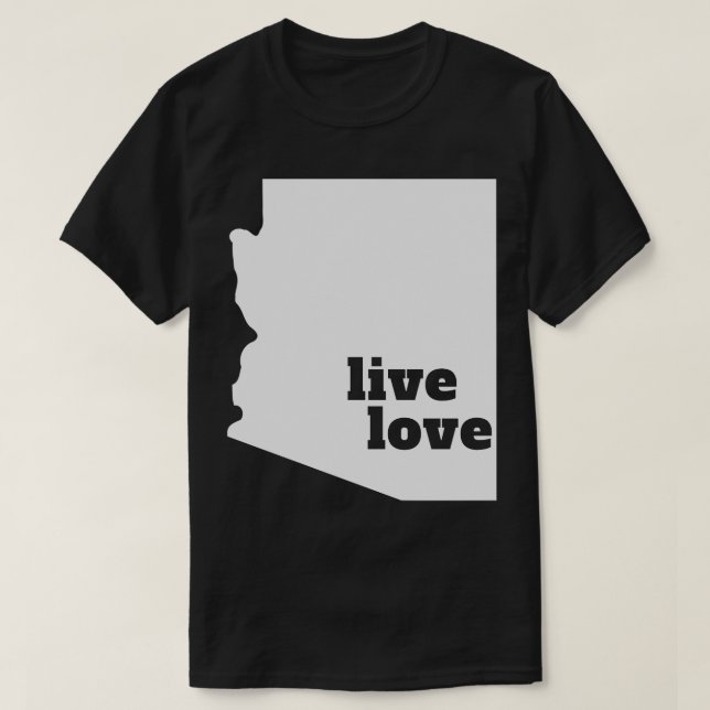 Camiseta Arizona Live Love Arizona (Frente do Design)