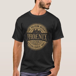Camiseta Arizona Phoenix Silicon Desert Estd 1881 Mountain