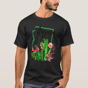 Camiseta Arizona Prioridade Estado Mapa Vintage Arizona Cac