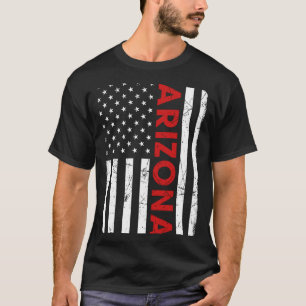 Camiseta Arizona Prioridade Retro Vintage Antiga Bandeira A
