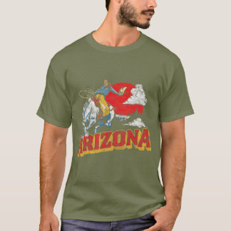 Camiseta Arizona Retro Bronco Riding Vintage