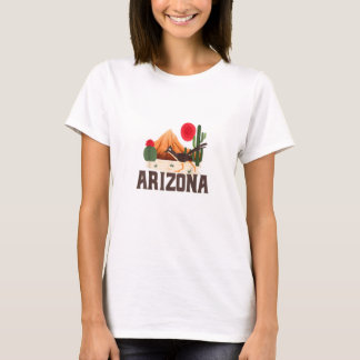 Camiseta Arizona Roadrunner Retro Boho Desert Cactus