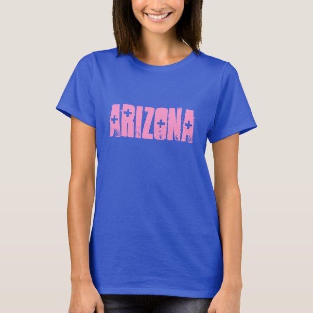 Camiseta Arizona rosa (Frente)