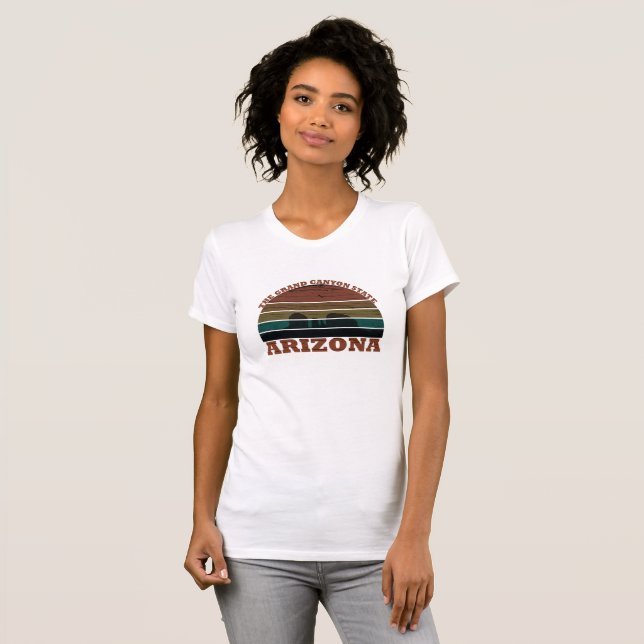 Camiseta Arizona Sedona paisagem vintage retro az (Frente Completa)