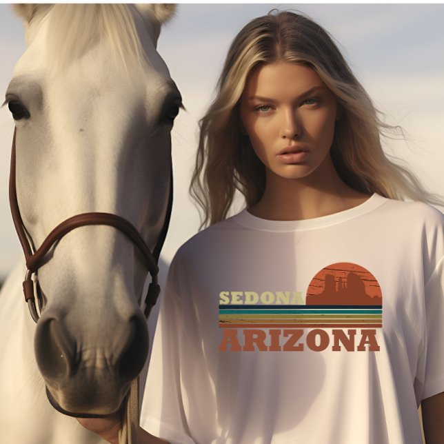 Camiseta Arizona Sedona vintage sunset az retro (Criador carregado)