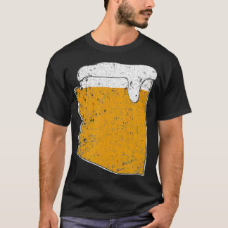 Camiseta Arizona State Beer Ale aflita americana