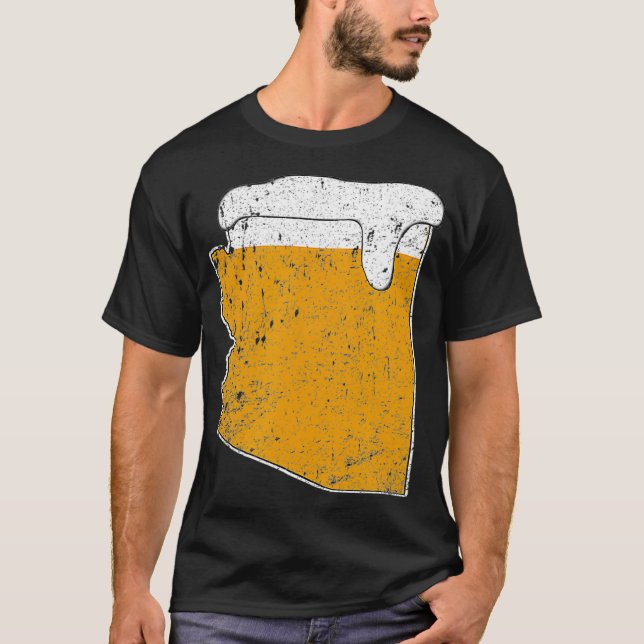 Camiseta Arizona State Beer Ale aflita americana (Frente)