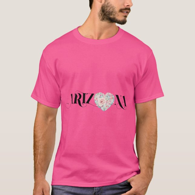 Camiseta Arizona Suculenta Cactus State Grand Canyo (Frente)
