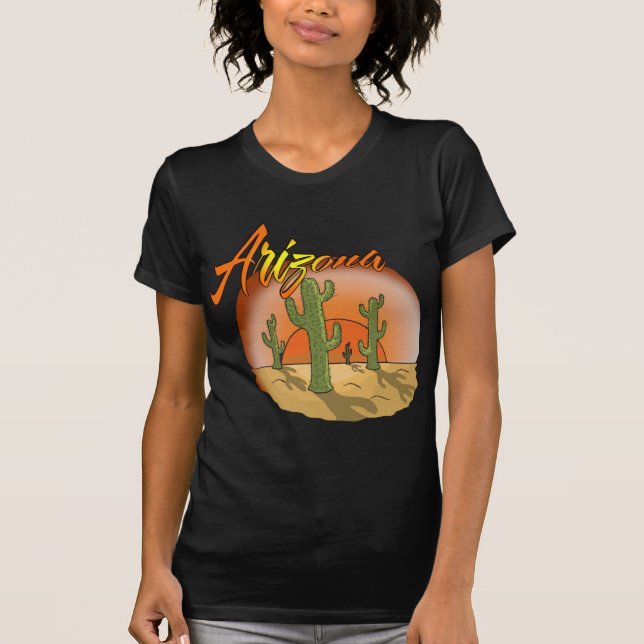 Camiseta ARIZONA Sunset Cactus (Frente)