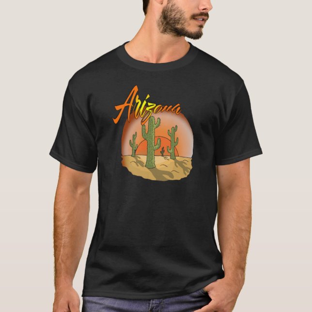 Camiseta ARIZONA Sunset Cactus (Frente)