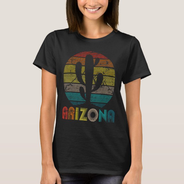 Camiseta Arizona Vintage Retro Men Women AZ Graphic (Frente)