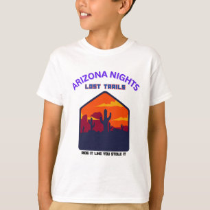 Camiseta ARIZONAS NOITES PERDIDAS TRAILS Typografia Design