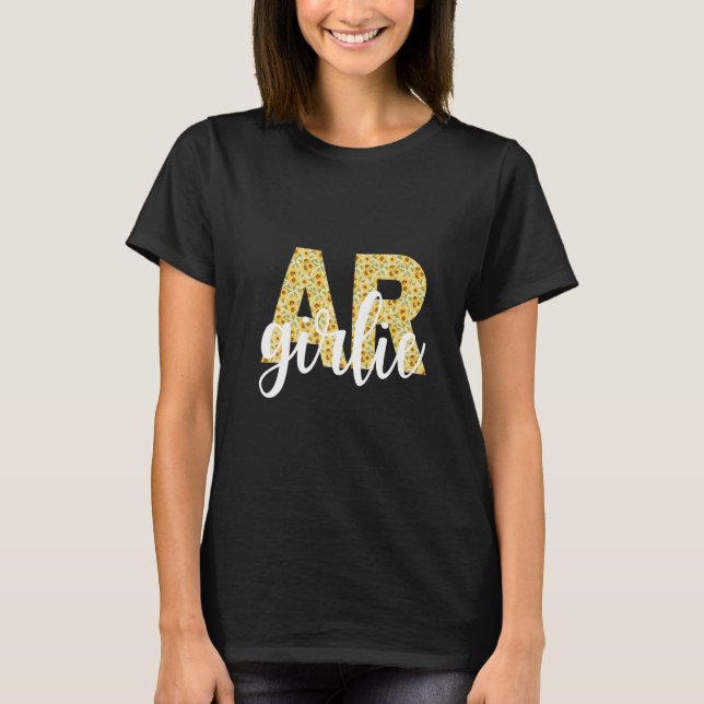 Camiseta Arkansas AR Girl State Pride Simplesmente Bonito G (Frente)