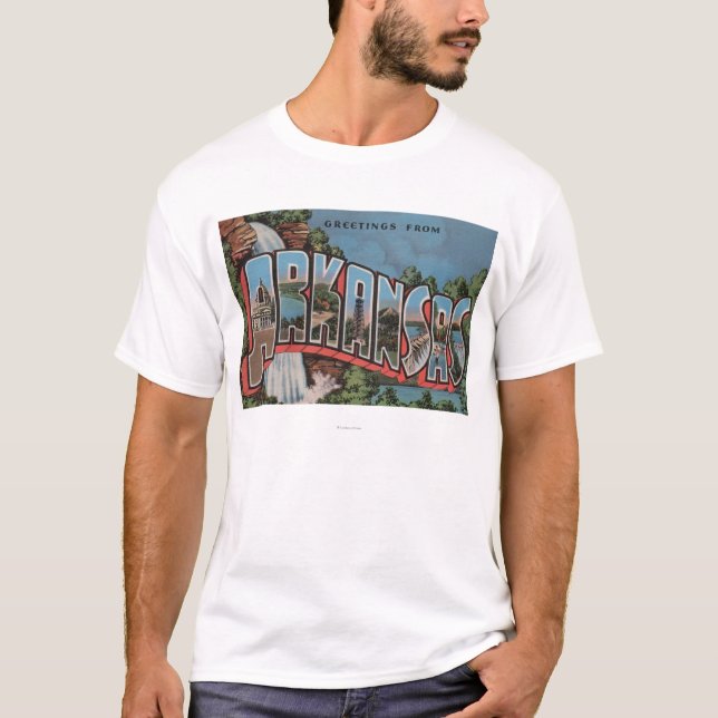 Camiseta Arkansas (cena) da cachoeira - grandes cenas da (Frente)