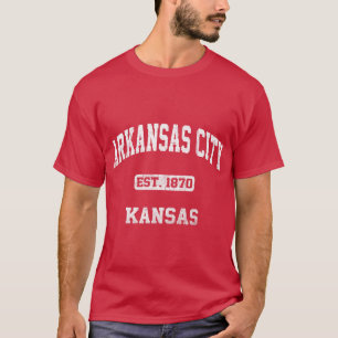 Camiseta Arkansas City Kansas KS Vintage State Athletic sty