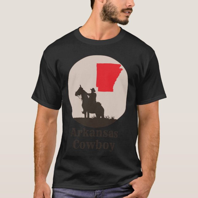 Camiseta Arkansas Cowboy Superdimensionado (Frente)