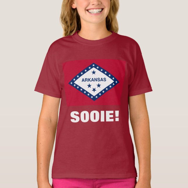 CAMISETA ARKANSAS DARK RED (Frente)