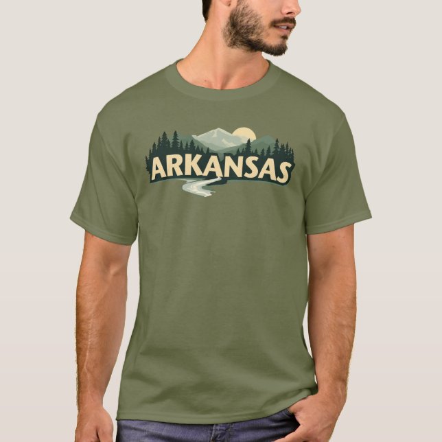 Camiseta Arkansas Estados Unidos da América (Frente)