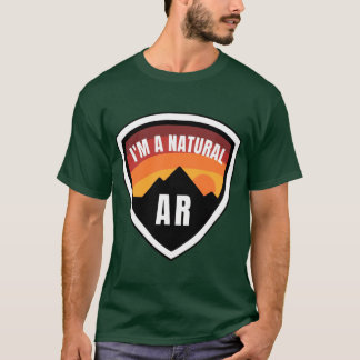 Camiseta Arkansas Im um Crachá natural
