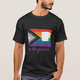 Camiseta Arkansas- Nós Gostamos de Você Aqui- Bandeira do O
